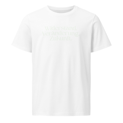 Weiß: Herren Bio T-Shirt Widerstand Weiß von TextilRebell – GOTS-zertifiziert, 100% Bio-Baumwolle, nachhaltiger Style