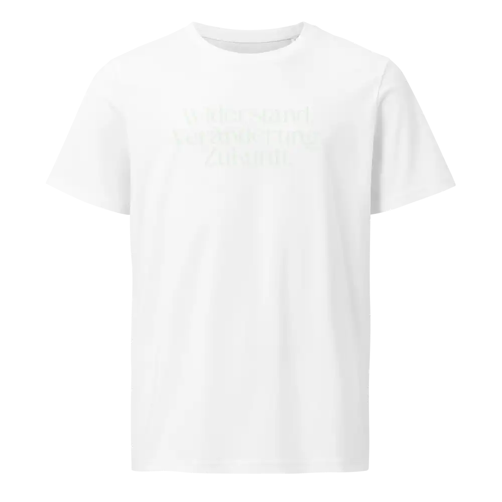 Herren Bio T-Shirt Widerstand Weiß von TextilRebell – GOTS-zertifiziert, 100% Bio-Baumwolle, nachhaltiger Style