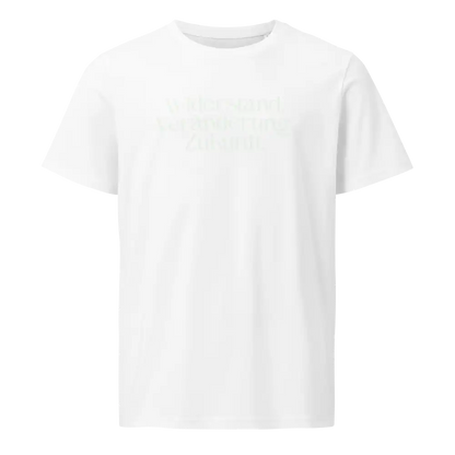 Herren Bio T-Shirt Widerstand Weiß von TextilRebell – GOTS-zertifiziert, 100% Bio-Baumwolle, nachhaltiger Style