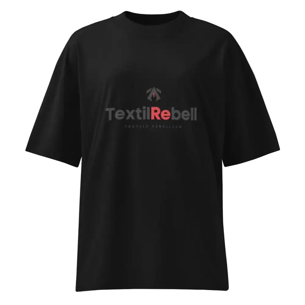 Herren Bio T-Shirt Oversized Schwarz von TextilRebell – GOTS-zertifiziert, 100% Bio-Baumwolle, nachhaltiger Streetwear-Style
