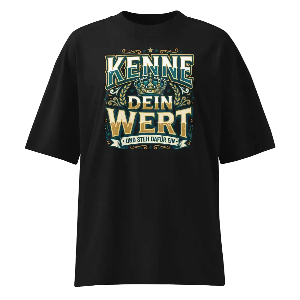 Oversized T-Shirt Schwarz – 100% Bio-Baumwolle, 200 g/m², GOTS & OCS zertifiziert | TextilRebell