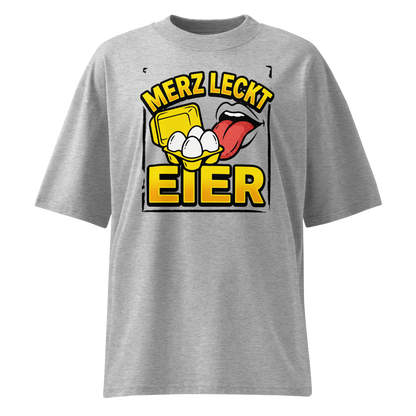 Herren Oversized Bio T-Shirt "Eier" in Weiß – TextilRebell, 100% Bio-Baumwolle, nachhaltige Streetwear
