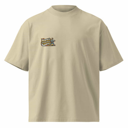 Oversized Herren T-Shirt Stein Frontansicht – TextilRebell Montag, 100% Bio-Baumwolle GOTS-zertifiziert