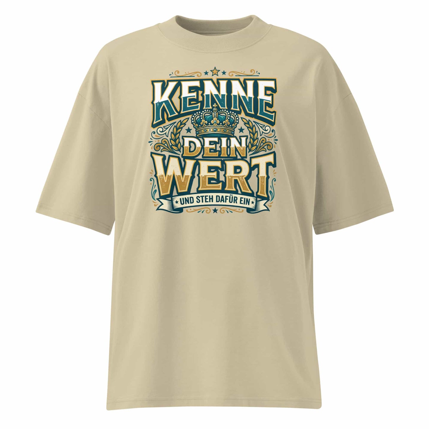 Oversized T-Shirt Stein – 100% Bio-Baumwolle, 200 g/m², GOTS & OCS zertifiziert | TextilRebell
