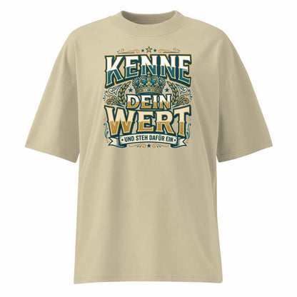 Oversized T-Shirt Stein – 100% Bio-Baumwolle, 200 g/m², GOTS & OCS zertifiziert | TextilRebell