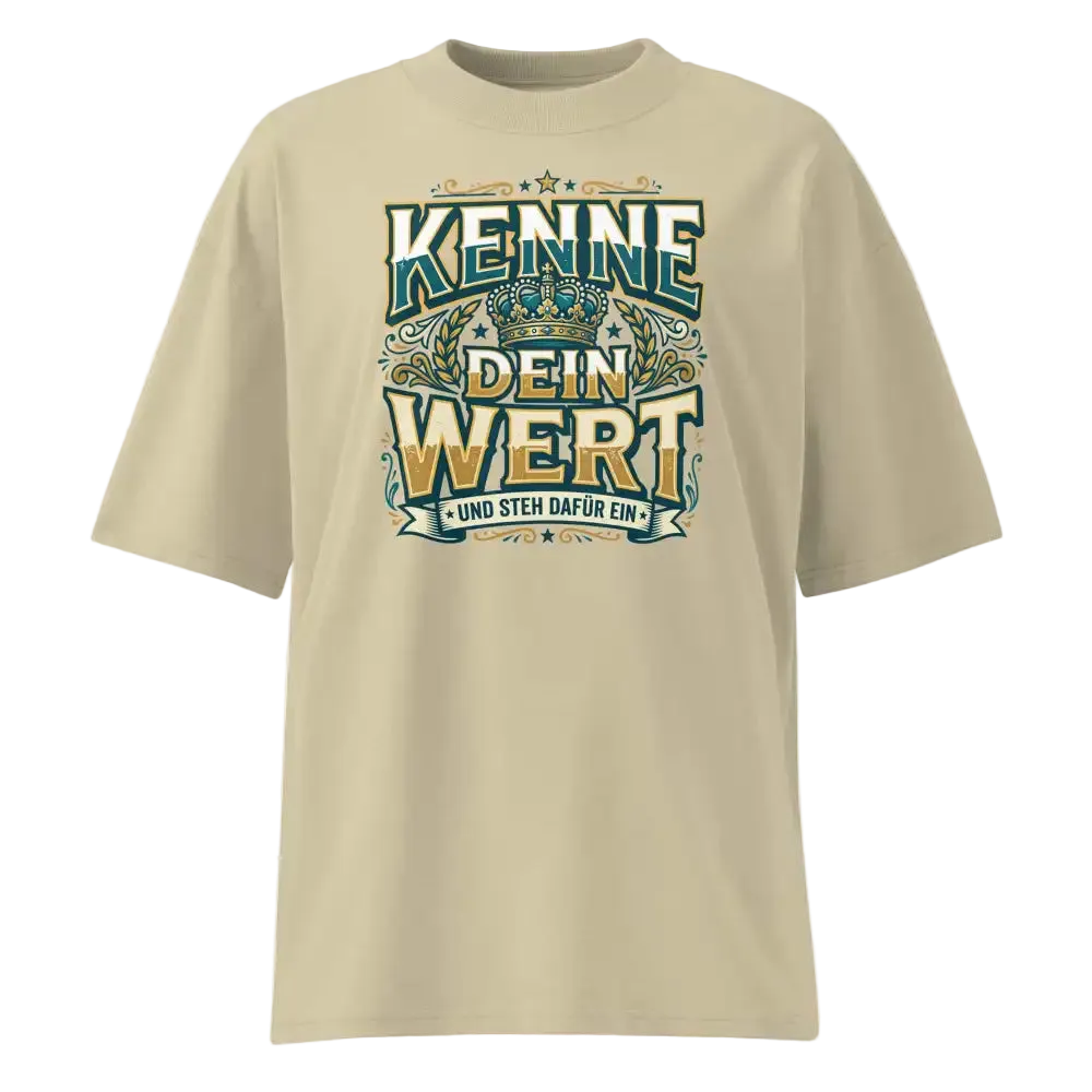 Oversized T-Shirt Stein – 100% Bio-Baumwolle, 200 g/m², GOTS & OCS zertifiziert | TextilRebell