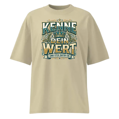 Oversized T-Shirt Stein – 100% Bio-Baumwolle, 200 g/m², GOTS & OCS zertifiziert | TextilRebell