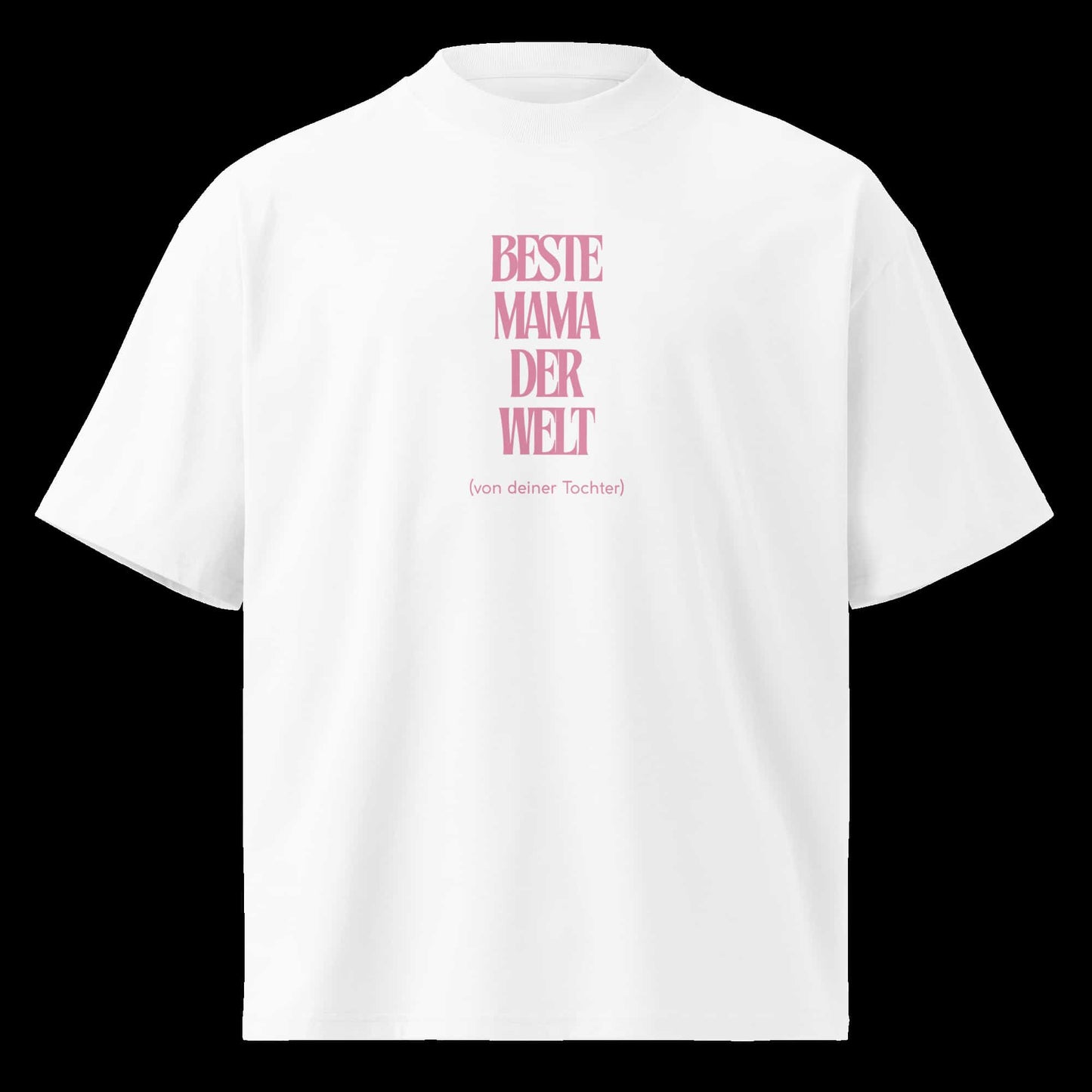 Weiß: Damen Bio T-Shirt Mama Weiß von TextilRebell – GOTS-zertifiziert, Oversized, 100% Bio-Baumwolle, faire Produktion