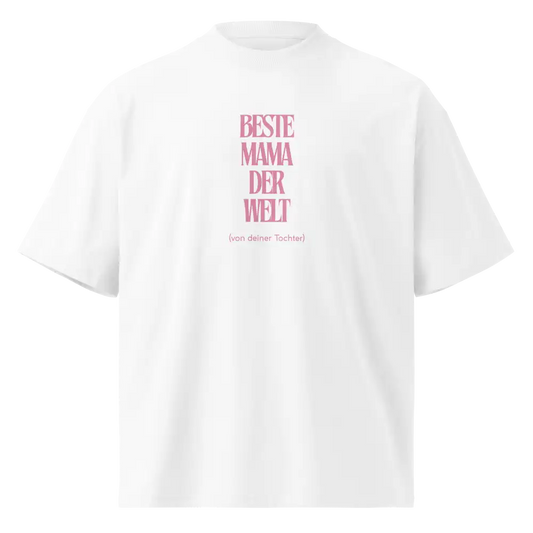 Damen Bio T-Shirt Mama Weiß von TextilRebell – GOTS-zertifiziert, Oversized, 100% Bio-Baumwolle, faire Produktion