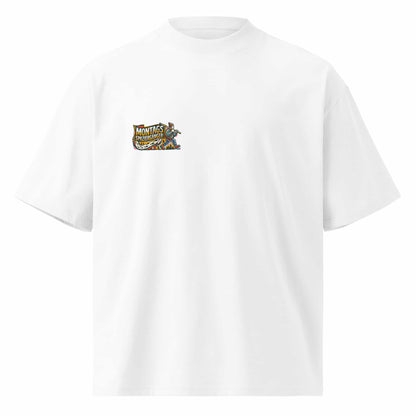 Oversized Herren T-Shirt Weiß Frontansicht – TextilRebell Montag, 100% Bio-Baumwolle GOTS-zertifiziert
