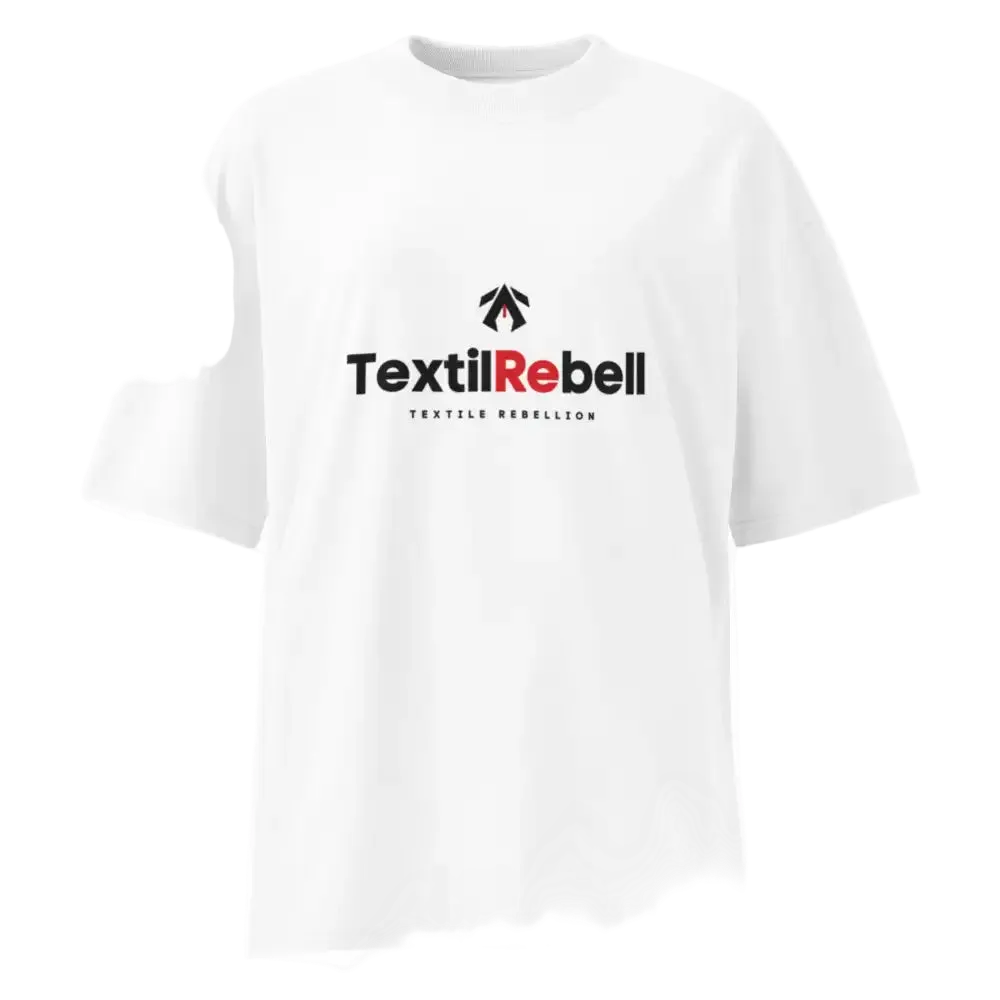 Herren Bio T-Shirt Oversized Weiß von TextilRebell – GOTS-zertifiziert, 100% Bio-Baumwolle, nachhaltiger Style