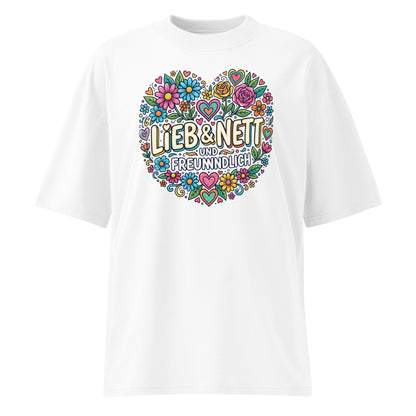 TextilRebell Damen T-Shirt Bio-Baumwolle GOTS „Lieb“