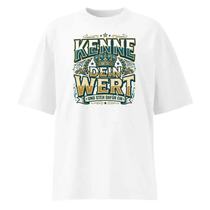 Oversized T-Shirt Weiß – 100% Bio-Baumwolle, 200 g/m², GOTS & OCS zertifiziert | TextilRebell
