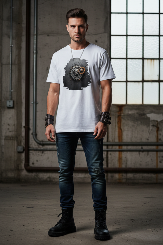 Weißes T-Shirt Model