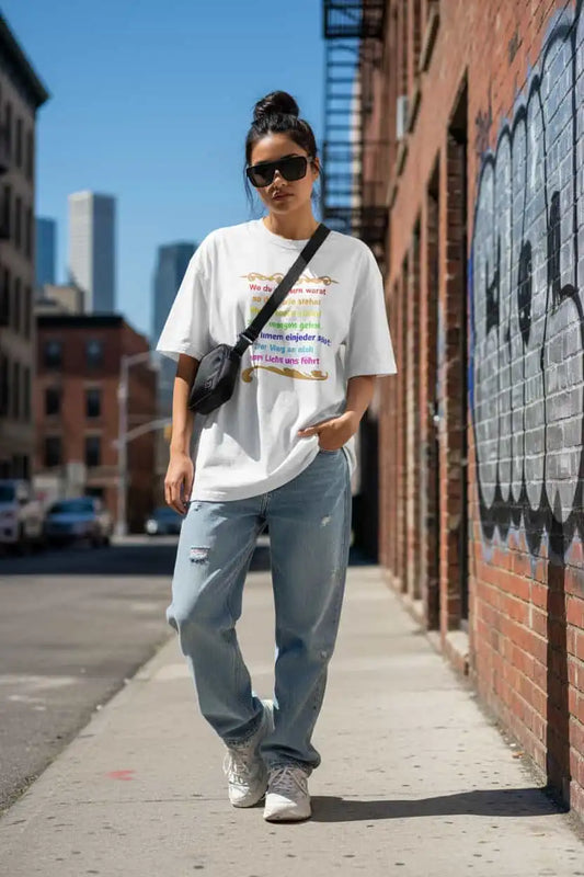 Damen Bio T-Shirt „Der Weg zum ICH BIN" von TextilRebell – 100% Bio-Baumwolle, GOTS-zertifiziert, stückgefärbt, nachhaltige Streetwear