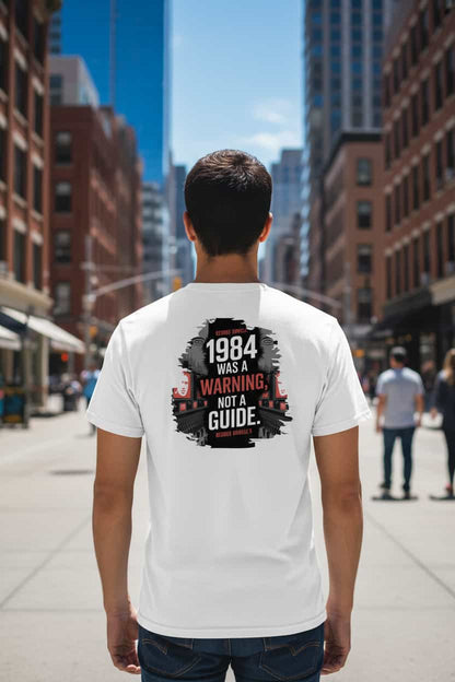 Weiß: Herren Bio T-Shirt 1984 Weiß von TextilRebell – GOTS-zertifiziert, 180 g/m², faire Produktion