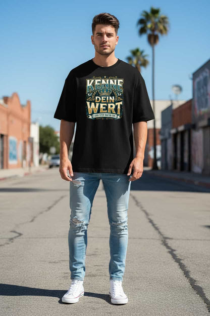 Oversized T-Shirt Schwarz – 100% Bio-Baumwolle, 200 g/m², GOTS & OCS zertifiziert | TextilRebell