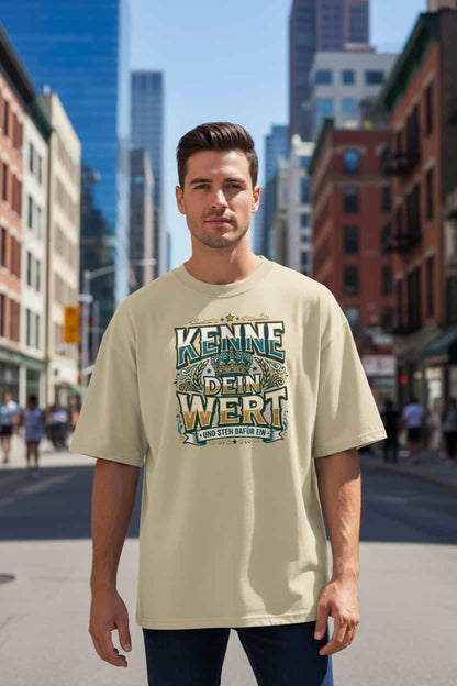Oversized T-Shirt Stein – 100% Bio-Baumwolle, 200 g/m², GOTS & OCS zertifiziert | TextilRebell