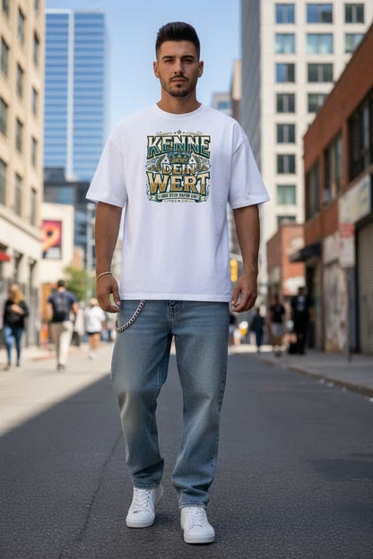 Oversized T-Shirt Weiß – 100% Bio-Baumwolle, 200 g/m², GOTS & OCS zertifiziert | TextilRebell