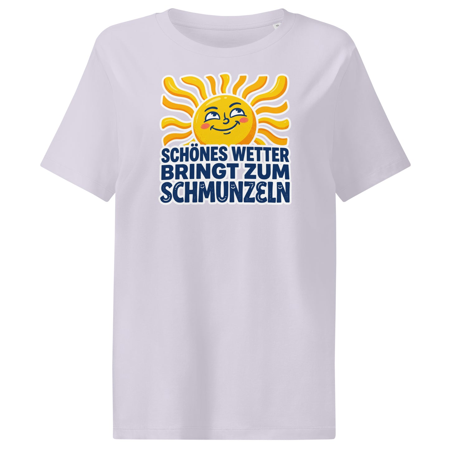 Damen Bio T-Shirt Schönes Wetter in Lavendel – 100% Bio-Baumwolle, 180 g/m², GOTS-zertifiziert | TextilRebell