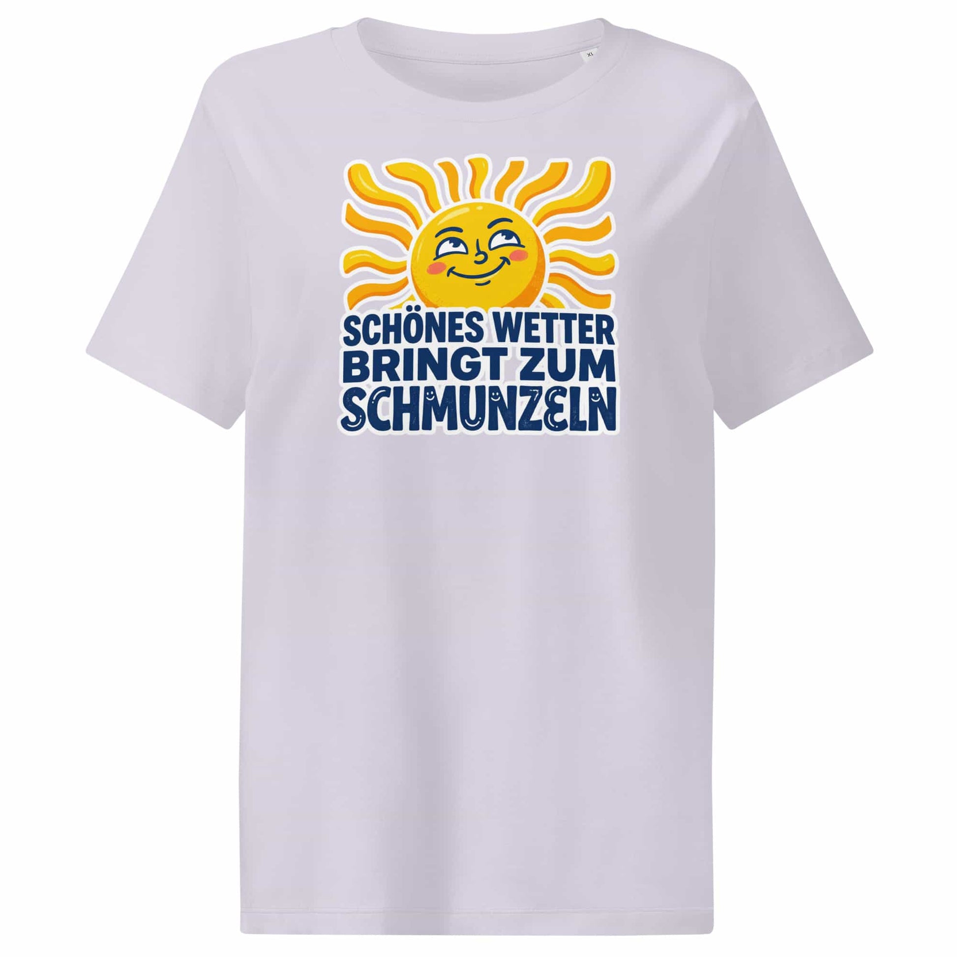 Damen Bio T-Shirt Schönes Wetter in Lavendel – 100% Bio-Baumwolle, 180 g/m², GOTS-zertifiziert | TextilRebell