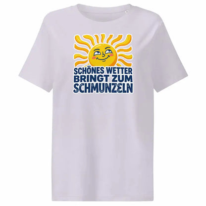 Damen Bio T-Shirt Schönes Wetter in Lavendel – 100% Bio-Baumwolle, 180 g/m², GOTS-zertifiziert | TextilRebell