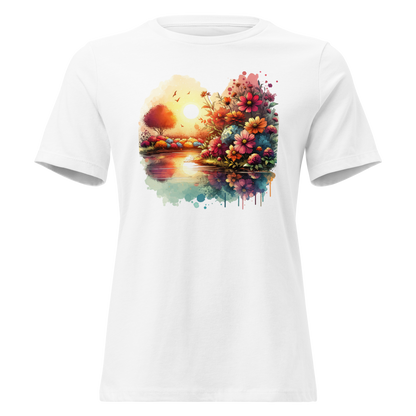 Weiß: Lockeres Damen Bio T-Shirt See Weiß von TextilRebell – GOTS-zertifiziert, entspannter Schnitt, faire Produktion
