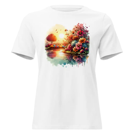 Weiß: Lockeres Damen Bio T-Shirt See Weiß von TextilRebell – GOTS-zertifiziert, entspannter Schnitt, faire Produktion